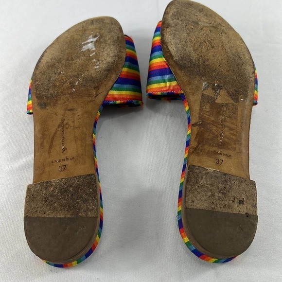 TABITHA SIMMONS Sprinkles Rainbow Slides Size 37 (US 6.5/7) - Picture 9 of 11